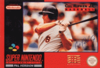 Cal Ripken Jr. Baseball PAL Super Nintendo PAL box art
